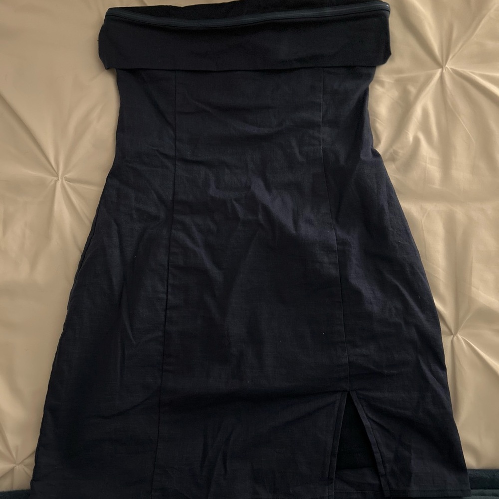 Cattivo Navy Strapless Dress